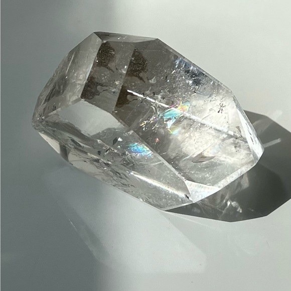 Clear Quartz Freeform With Rainbows - Picture 6 of 13